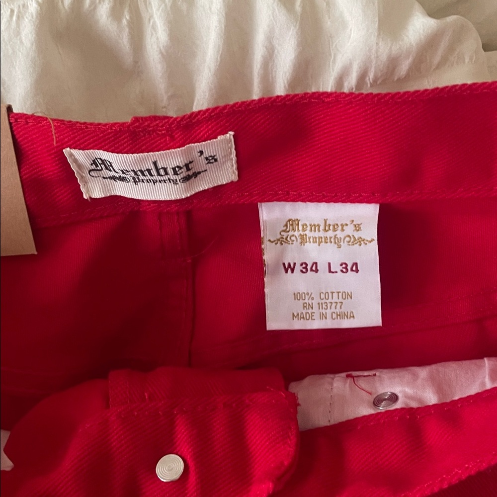 Red Bootcut Jeans - Picture 4 of 5